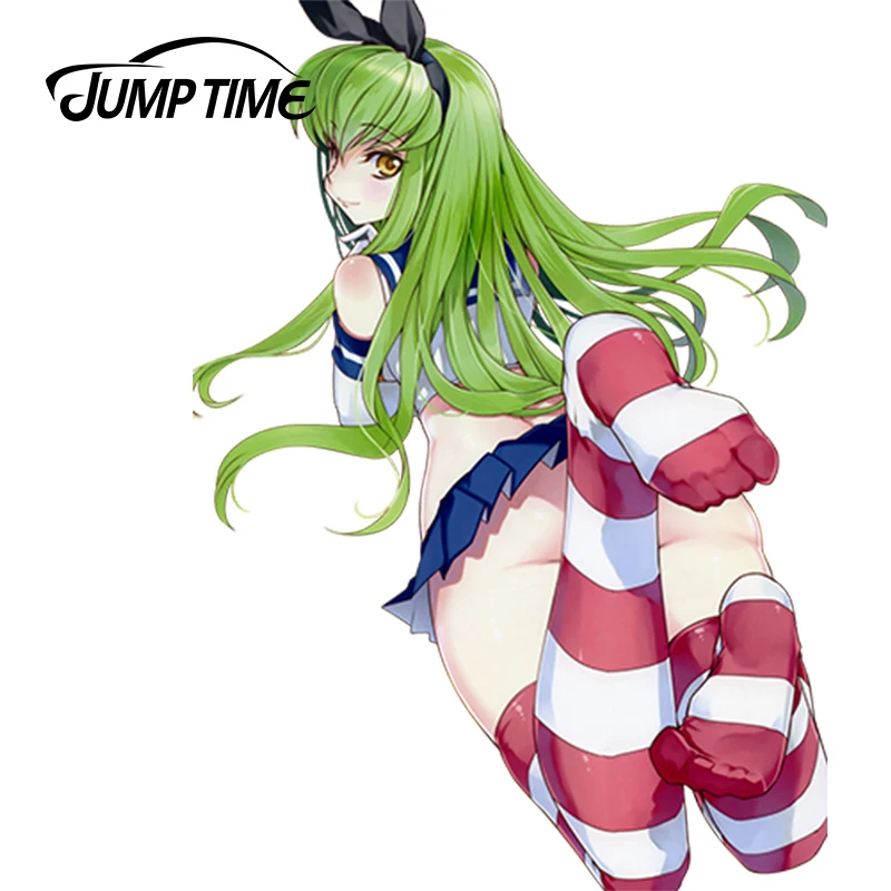 Водостойкая привлекательная Автомобильная наклейка JumpTime 13 см x 9 3 код Geass C.C. Аниме