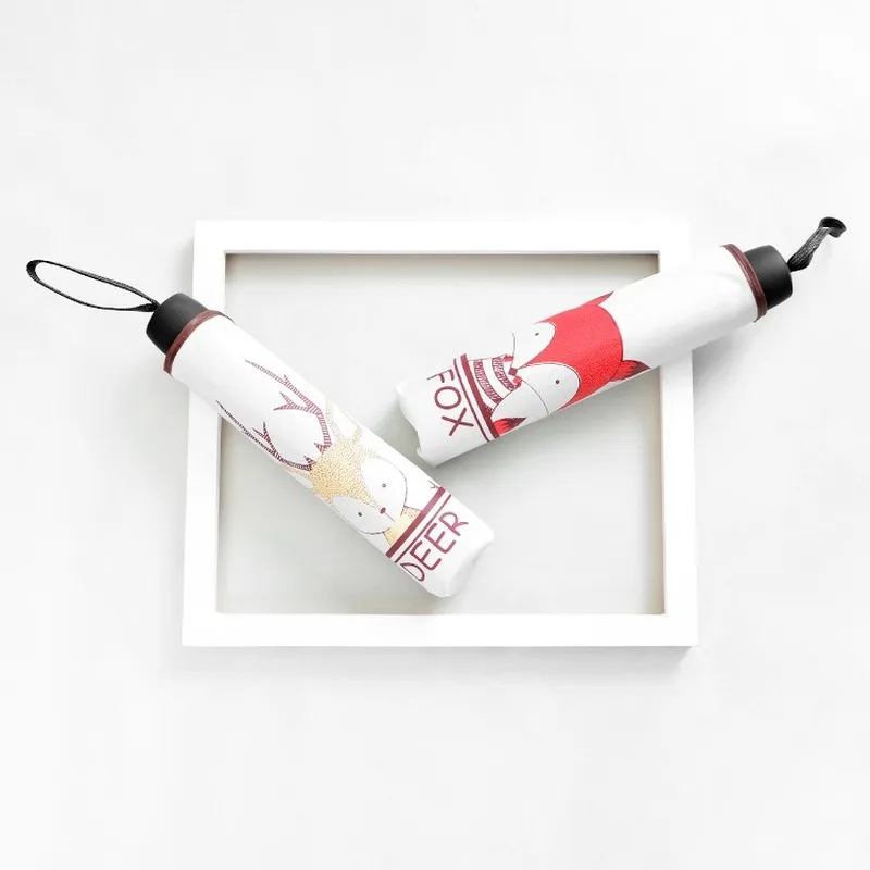 Складной зонт Kindream мультяшный детский зонтик от солнца 3 складных солнечных