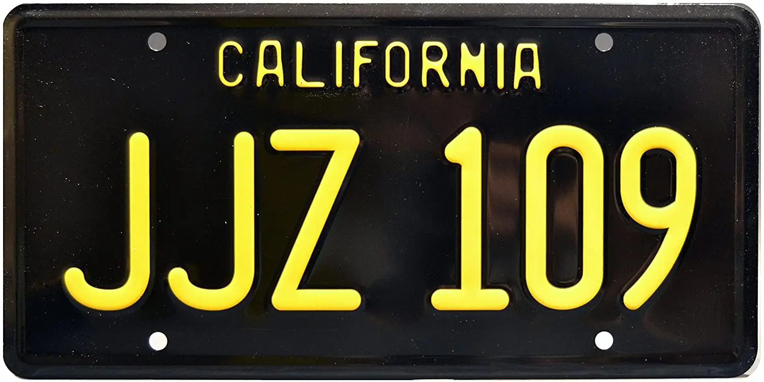 

Celebrity Machines Bullitt | JJZ 109 | Metal Stamped License Plate