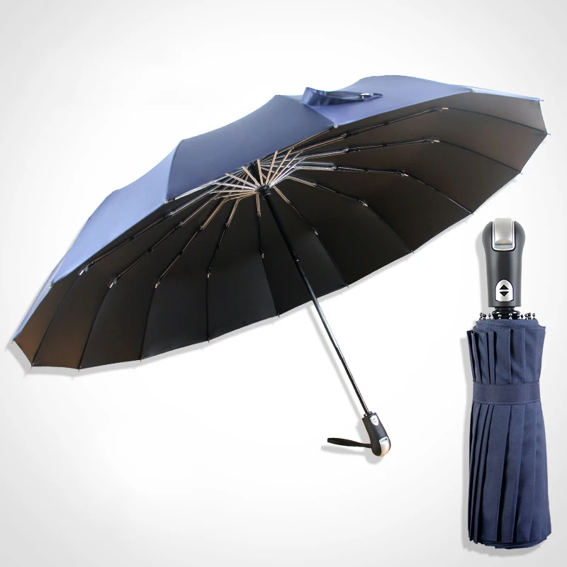 

Thicken 3 Folding Umbrella Automatic Portable Outdoor Women Umbrella Travel Waterproof Car Paraguas Household Rain Gear DA60YS