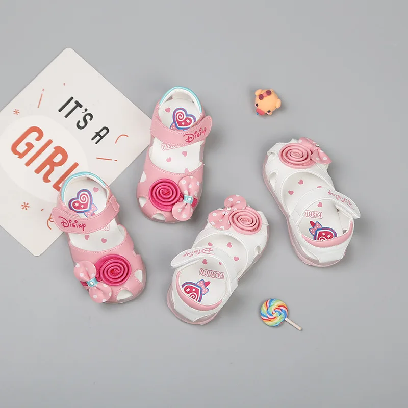 Сандалии детские дышащие мягкая подошва летняя обувь для начинающих ходить