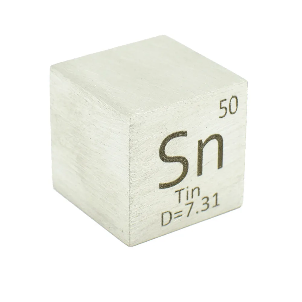 

Олово Sn элемент куб дюймов 25,4x25,4x25,4 мм Плотность куб чистого металла коллекции ручной работы DIY хобби ремесла дисплей