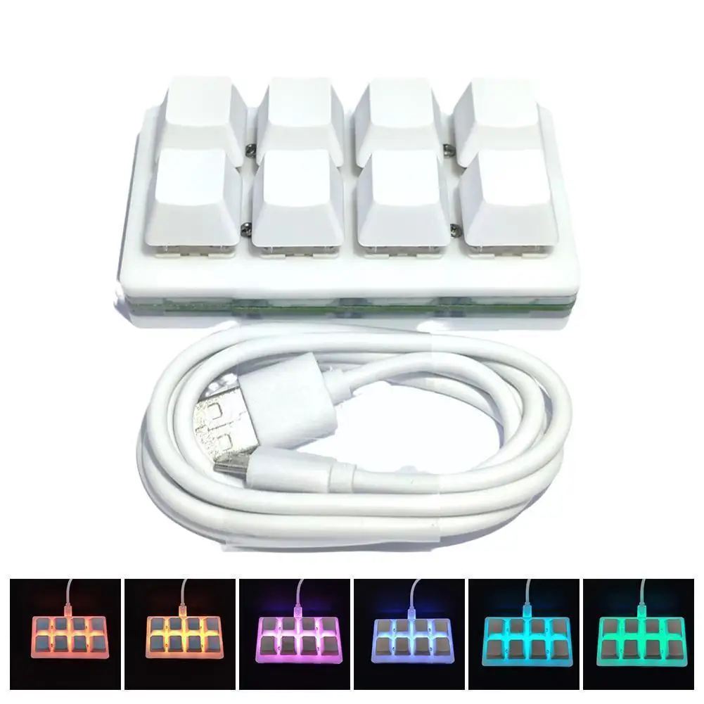 

8 Function Board Rgb Support Macro Function Type C Mx Switches Mechanical Board Numpad For Gaming R3d7