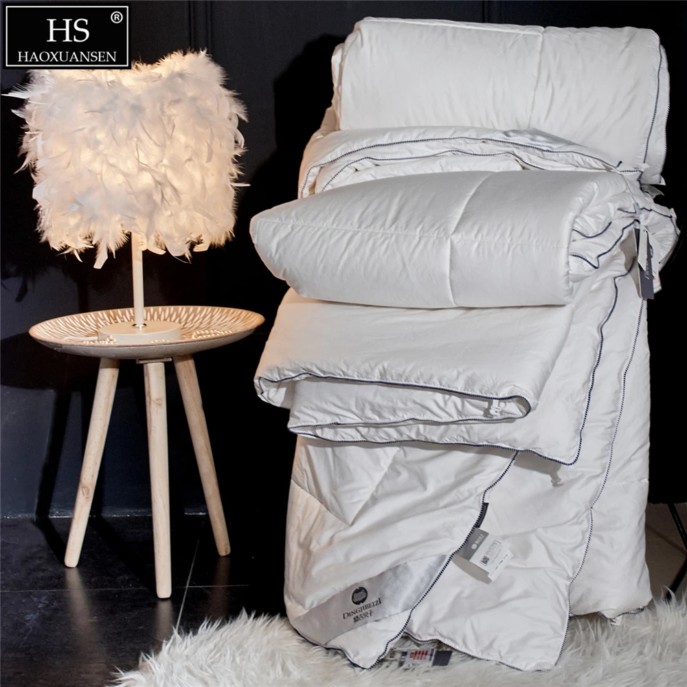 Шерстяное одеяло 2 дюйма Королевский размер белое легкое летнее (2 кг) всесезонное