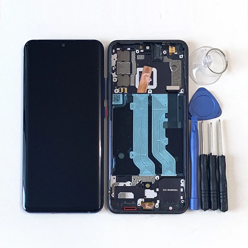 Axisinternational для 6,4" zte Axon 10 Pro 5G ЖК-экран+ сенсорный экран дигитайзер Рамка для zte Axon 10 Pro ЖК