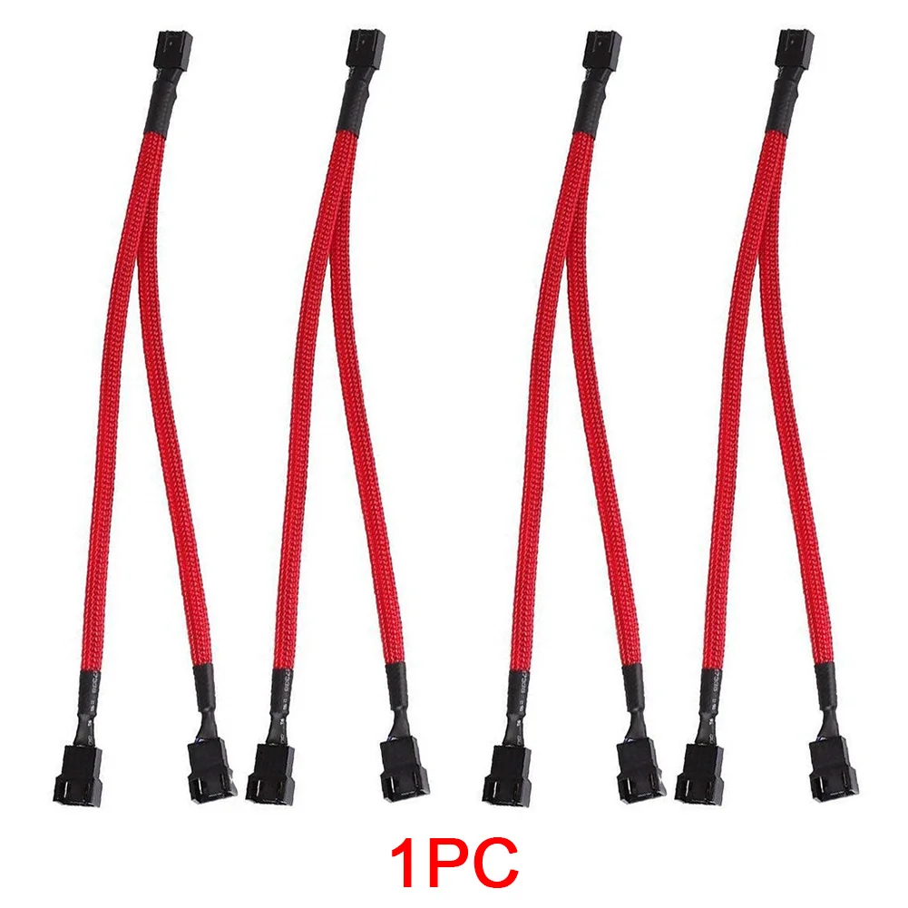 Охлаждающий 3 контактный адаптер питания разветвитель удлинитель компьютера 4Pin