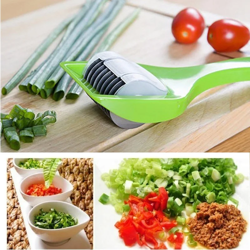 

NEW Multifunction Scallion Herb Chopper Rolling Multi Blade Spice Mill Fruit Vegetable Cutter Slicer Kitchen Gadgets Tools