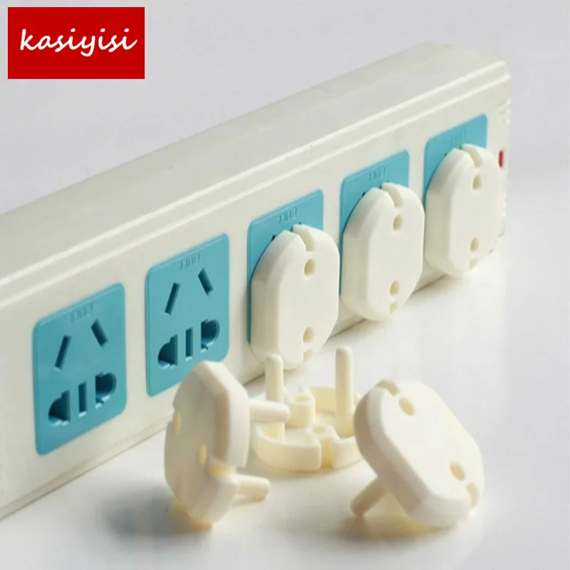 

10pcs/lot Euro Standard Children Electrical Safety Protective Socket Cover Cap Two Phase Baby Security Product