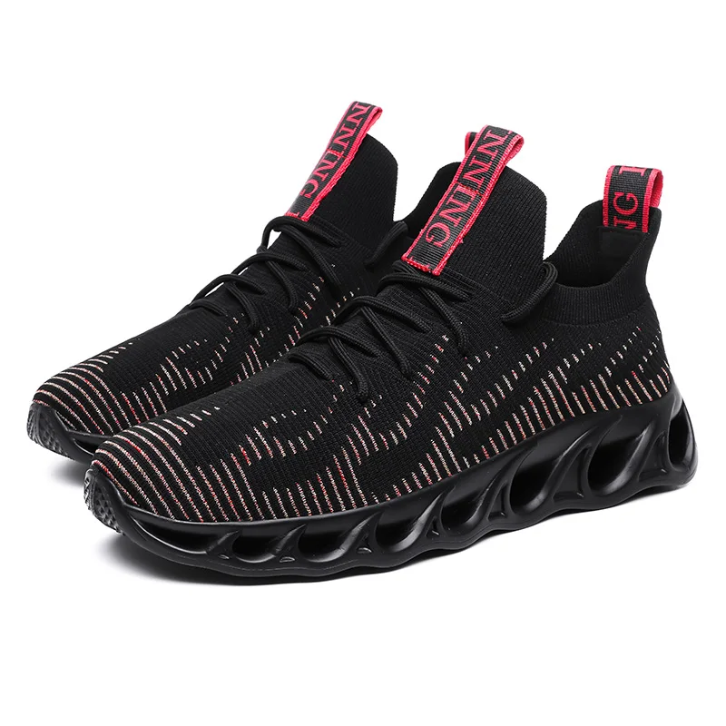 Autumn And Winter Men's Casual Breathable Sports Shoes Soft Comfortable Lightweight Outdoor Flying Knit | Обувь