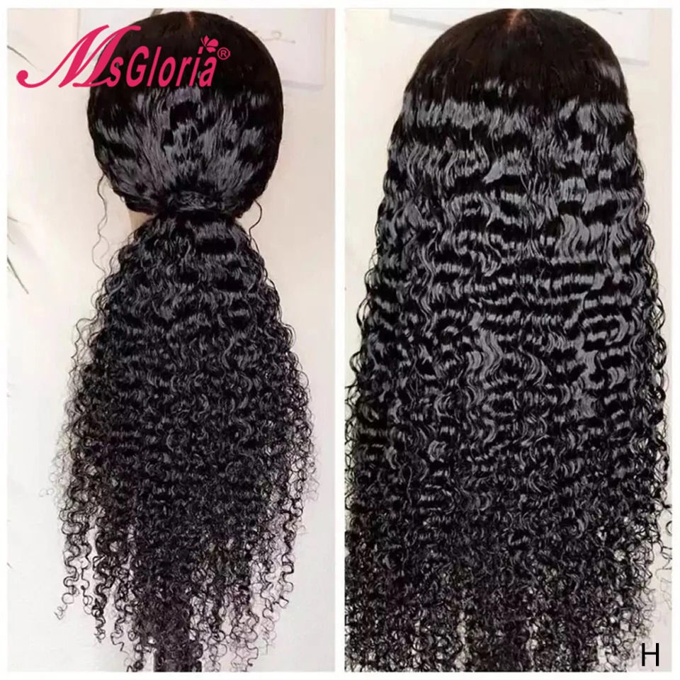 Парики из натуральных волос на кружевной основе бразильские волосы Remy кудрявые