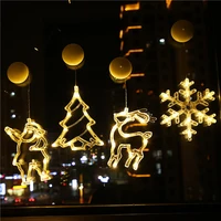 led christmas decorative lights santa snowman shape christmas tree decorations holiday lights new year party decor