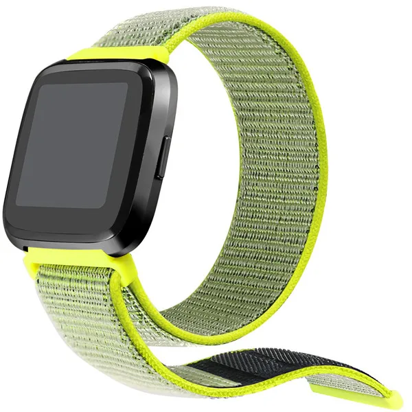 Color C Нейлоновая петля ремешок для Fitbit Versa ремешок сменный Браслет для Fitbit Versa умные часы мужские ремешки для часов женский браслет - Цвет: Color C