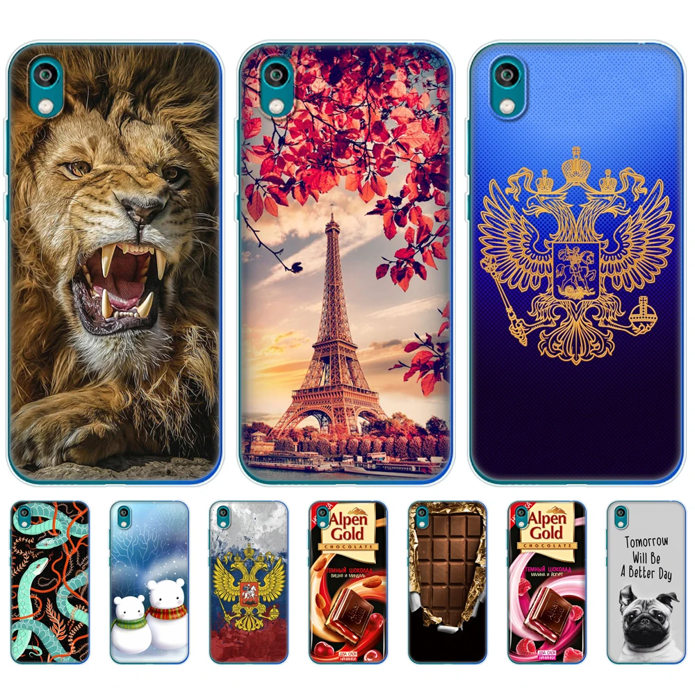 Чехол для Huawei Honor 8S 2020 на мягкой силиконовой TPU задней крышке для телефона Honor Prime 2019 KSE-LX9.