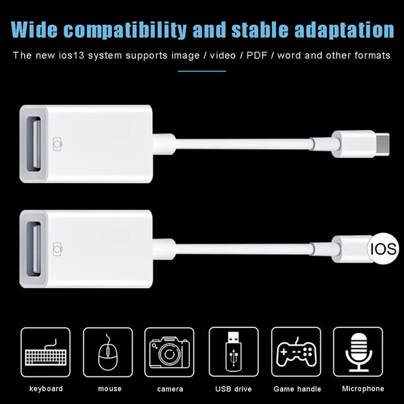 

USB Adapter OTG 500mA High Current Card Reader Suitable for U Disk Mouse Keyboard Camera Gamepad Iphone Ipad Microphone Adapter