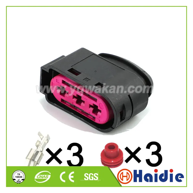 Бесплатная доставка 2 комплекта 3pin блок предохранителей разъем 1J0 937 773 чехол для VW