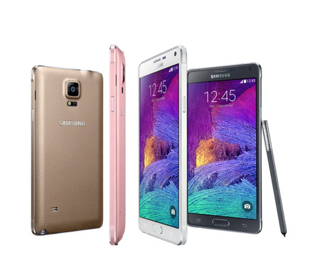 Разблокированный Samsung Galaxy Note4 N910C четырехъядерный 5 7 дюймов 32 Гб Поддержка NFC с