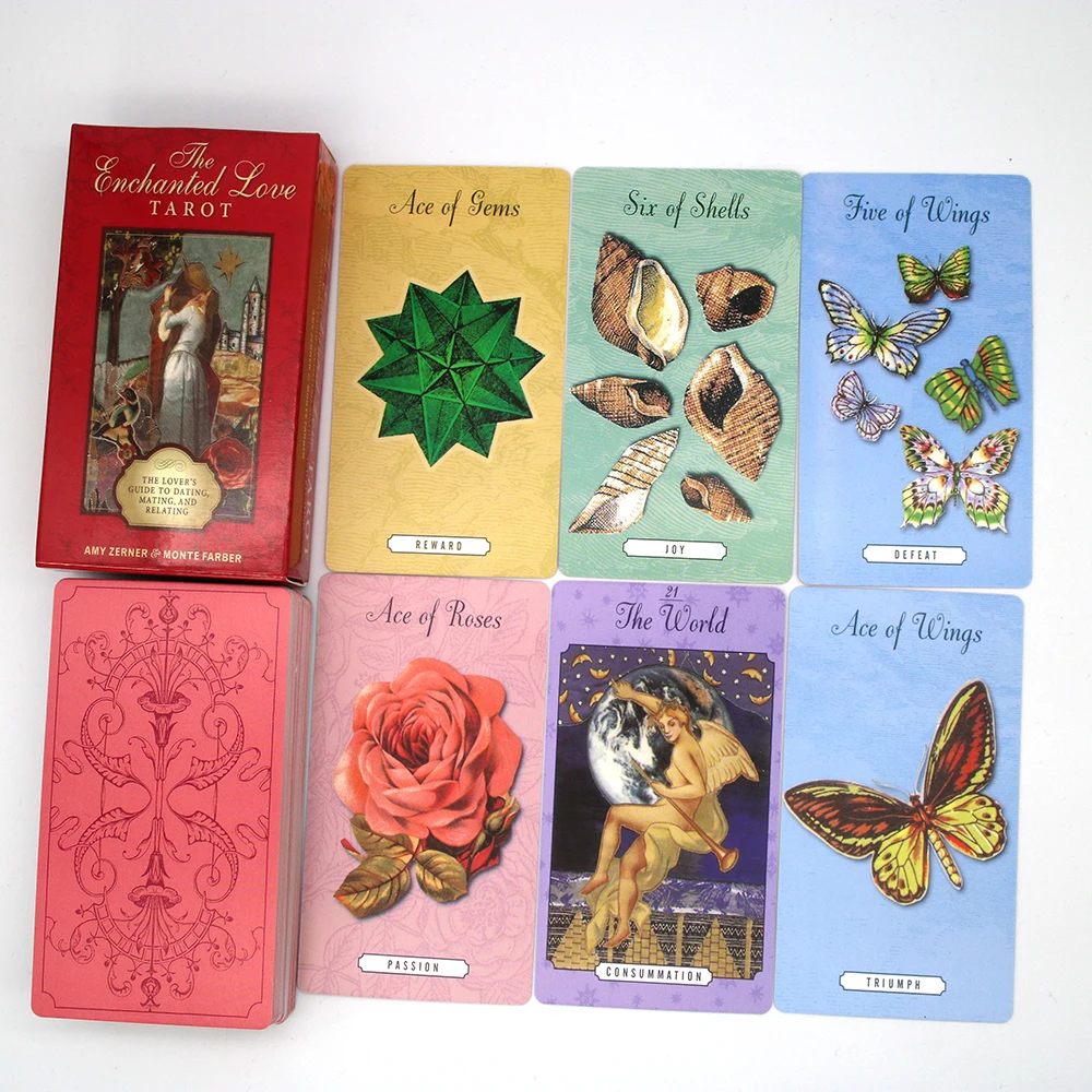 

High Quality Tarot Cards The Enchanted Love 78 Cards Tarot Deck Deck The Lover's Guide To Dating Mating Palying Cards
