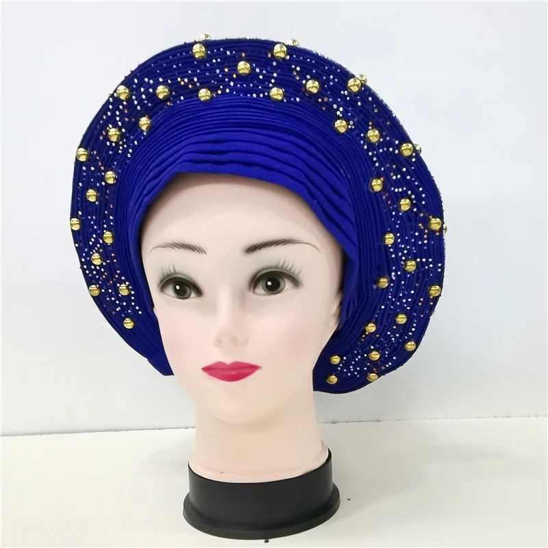 

African Ladies Sego Headtie Nigerian Auto Headwear Headwrap for Wedding and Party