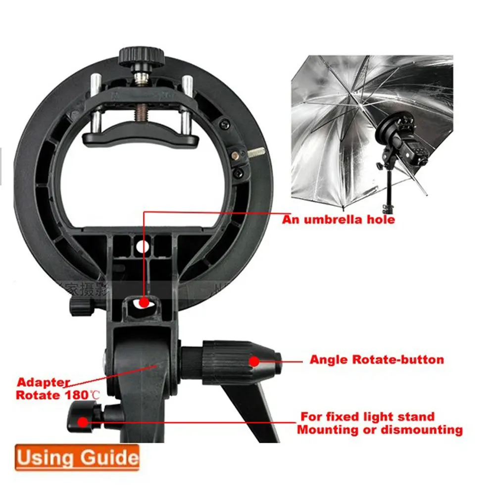 Godox S-type Bracket Bowens Mount Holder for Speedlite Flash Snoot Softbox Honeycomb | Электроника
