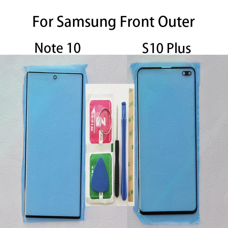 ZUCZUG переднее внешнее для Samsung Note 10 Plus 8 9 S8 S9 S10 стекло + Инструменты