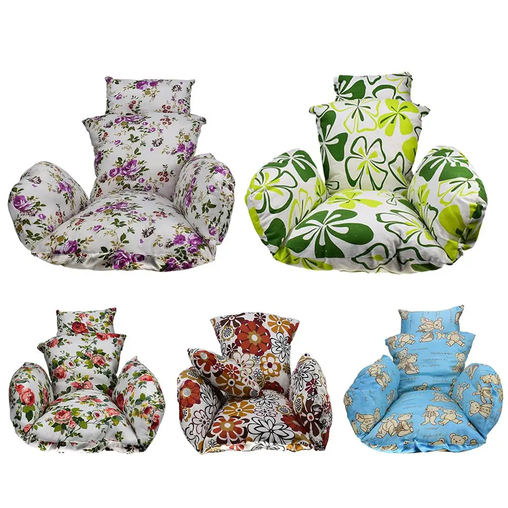 Качели висячие корзины подушки сиденья утолщаются висит стул Pad для дома