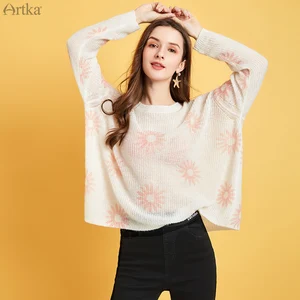 Свитер женский шерстяной с длинным рукавом, круглым вырезом, YB25005C, весна 2020