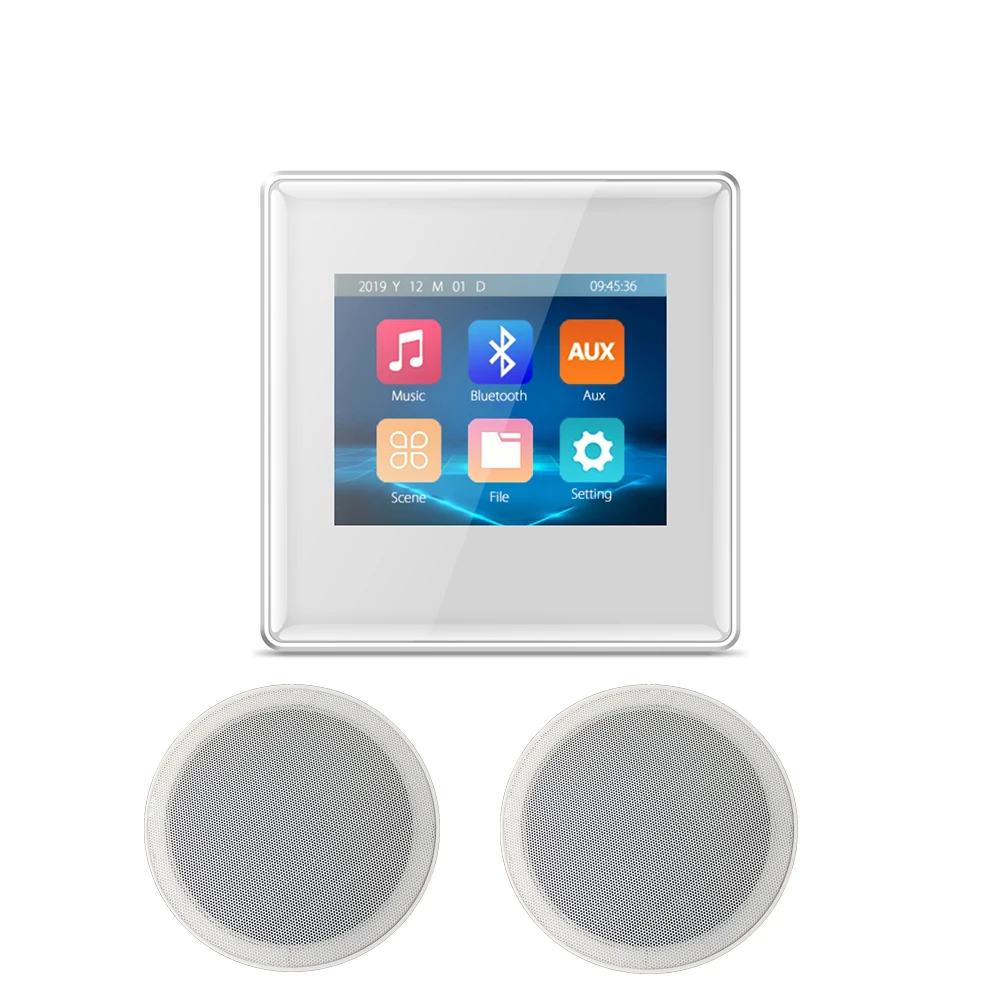 

Сенсорный экран усилитель стены 2,8 дюймов настенное крепление усилитель домашней аудиосистемы Рождественская музыкальная система