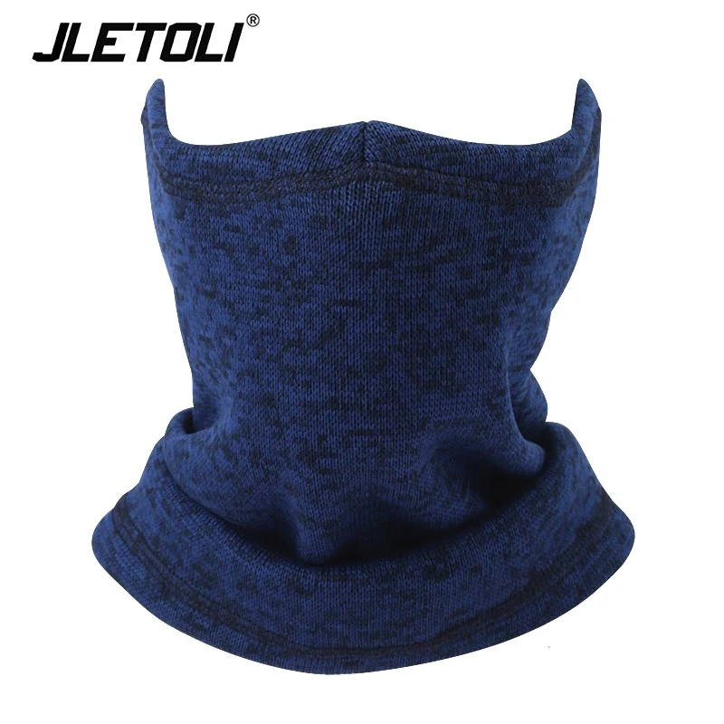 JAC06 JLETOLI зимняя Флисовая теплая маска для спорта на открытом воздухе для катания на лыжах, велоспорта, Женская Ветрозащитная маска с воротником и велосипедным шарфом, мужская маска на половину лица - Цвет: JAC06