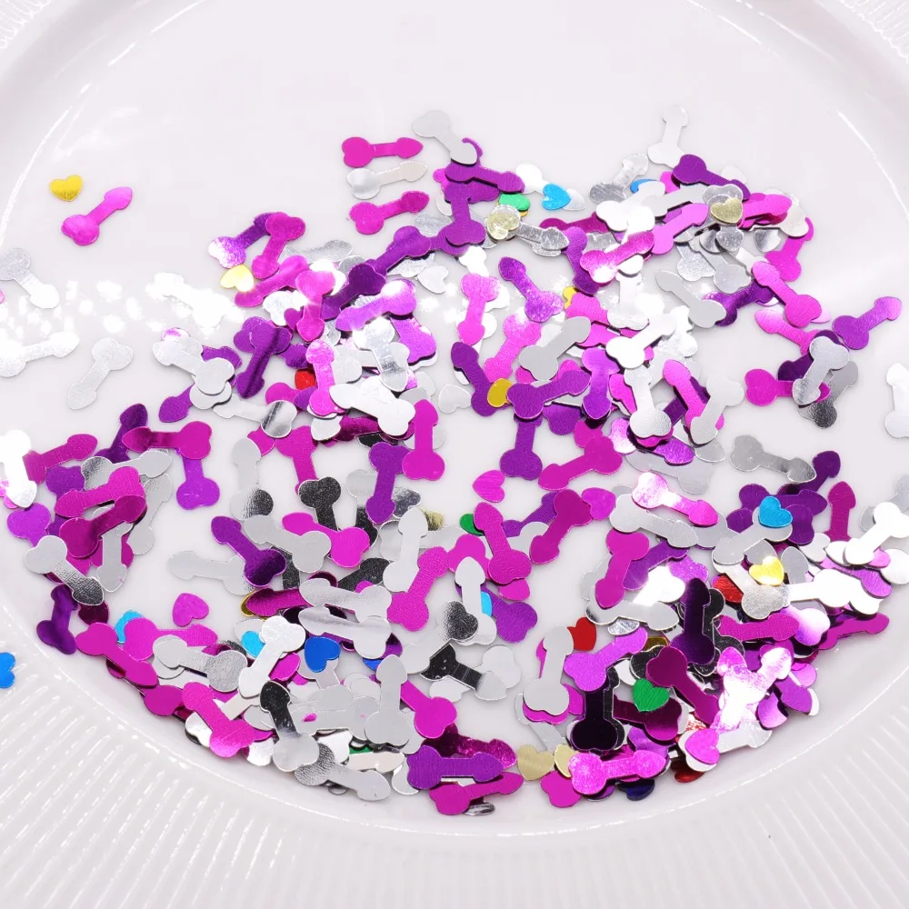 Красочные Курица вечерние пенис конфетти девичник ночь Вилли клюв свадебный душ