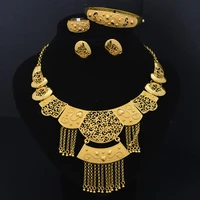 ethiopian africa bride jewelry sets luxury wedding party jewelry set heart necklace women necklace statement necklace