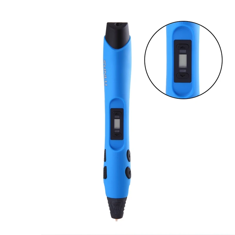 Wireless 3D Printing Pen LED Display with Filament Support 1.75mm PLA PCL ABS Filament for Kids Toy Birthday Gifts EU/US/EK Plug