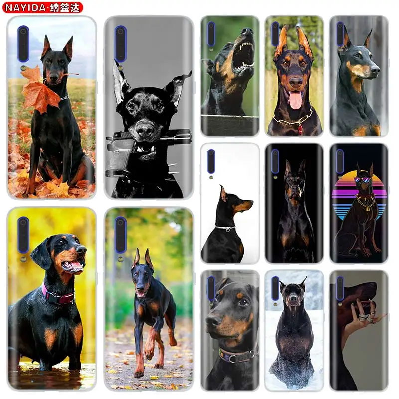 

Черный мягкий силиконовый чехол Doberman для Xiaomi 11 10 9 8 A2 A3 CC9 Lite POCO X3 Pro 6X 10i 9se, чехол