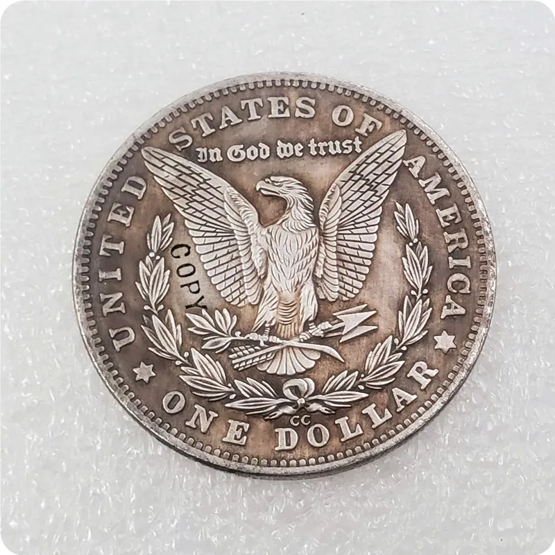 Тип № 42 _ Хобо копия из никеля монета 1881 CC моргановский доллар|Безвалютные монеты|