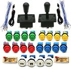 Набор сделай сам для американских аркадных игр, с нулевой задержкой, USB для ПК Raspberry Pi In 1, плата управления джойстиком с нажимной кнопкой в стиле Happ, провод