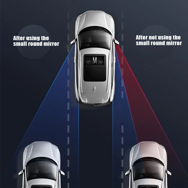 2 шт. внешнее зеркало заднего вида для автомобиля 360 градусов широкий угол Круглый