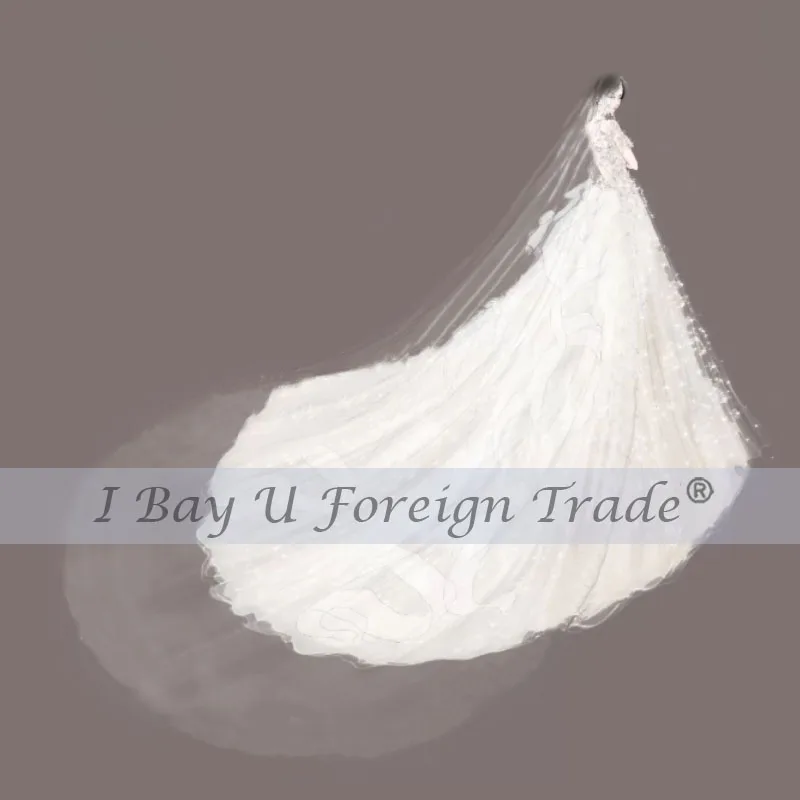 

Фата свадебная с металлической расческой, простая мягкая Тюлевая, длинная, для невесты, аксессуары, Белый/цвет слоновой кости, 3 мл, 3 МВт