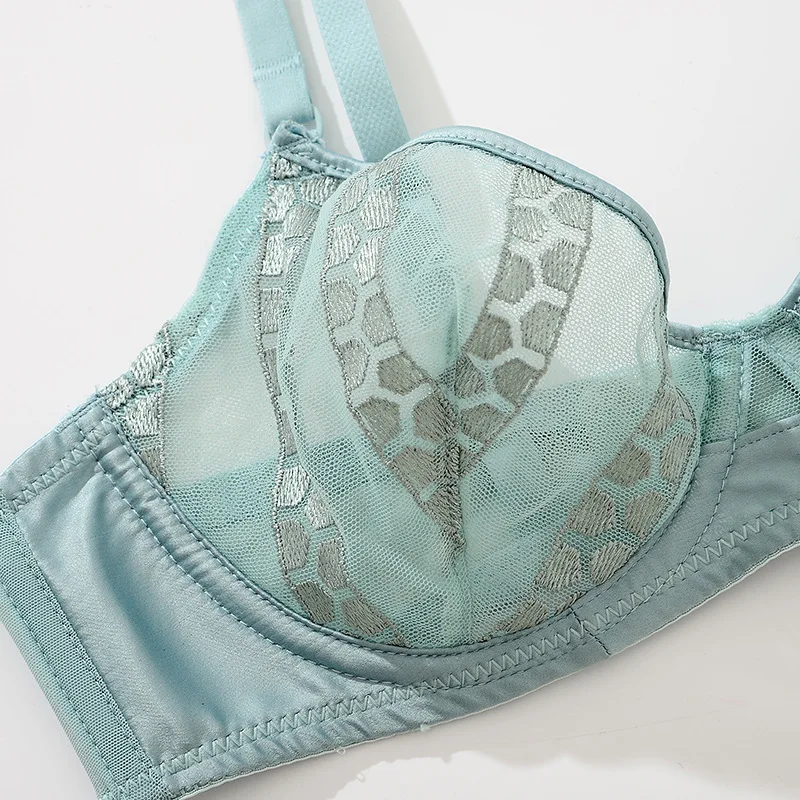 Комплект женского нижнего белья из ультратонкого прозрачного сетчатого