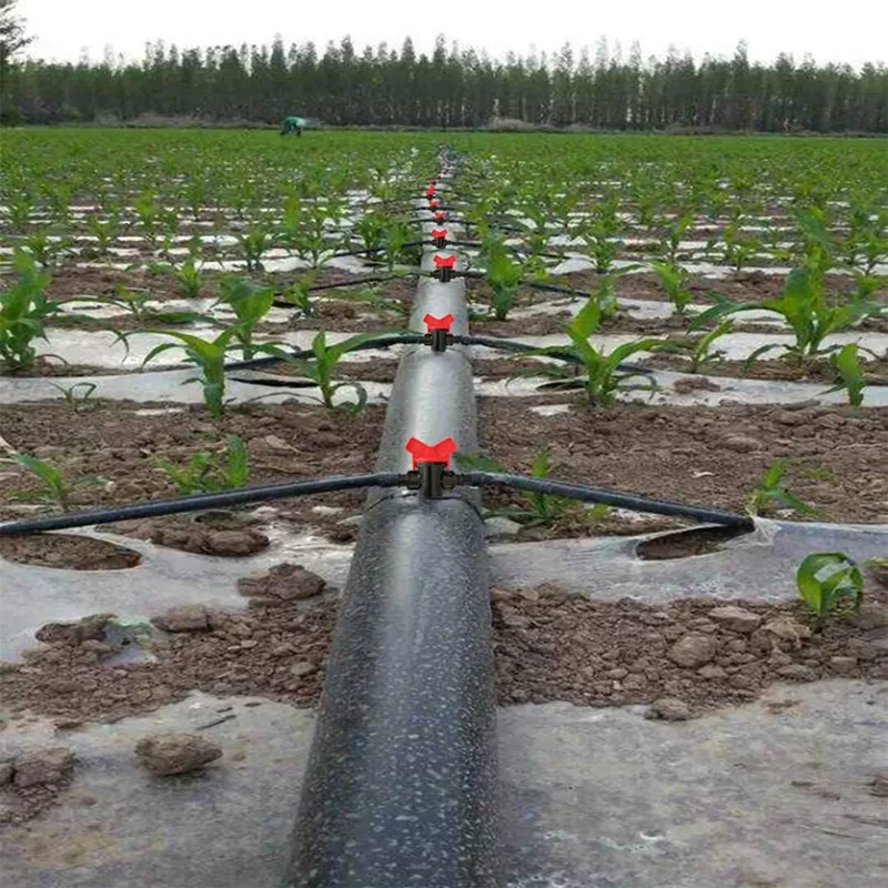 

Irrigation Fittings Kit, Irrigation Barbed Connectors for 34 Piec Irrigation Water Hose Connector