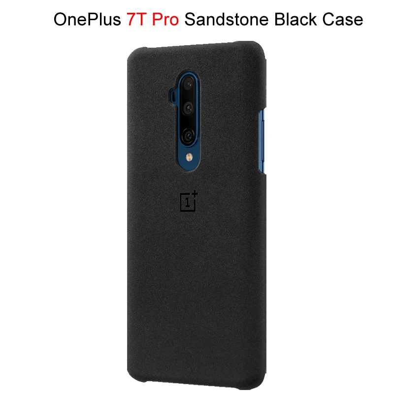 7Tpro Sanstone blak Официальный OnePlus 7 Oneplus 7 Pro 7T 7T Pro защитный чехол Karbon из углеродного песчаника нейлоновый бампер чехол задняя крышка оболочка - Цвет: 7Tpro Sanstone blak