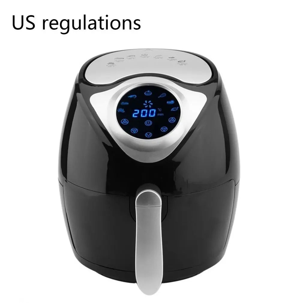 3.5L Capacity 1300W Smart Temperature Control Commercial Electric Air Fryer Digital Led Touch Screen For Air Fried Pot Drop Ship
