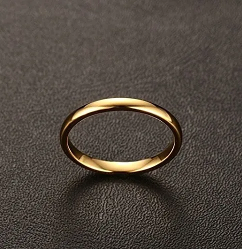 

European and American fashion titanium steel simple smooth ring men's round stainless steel jewelry domineering