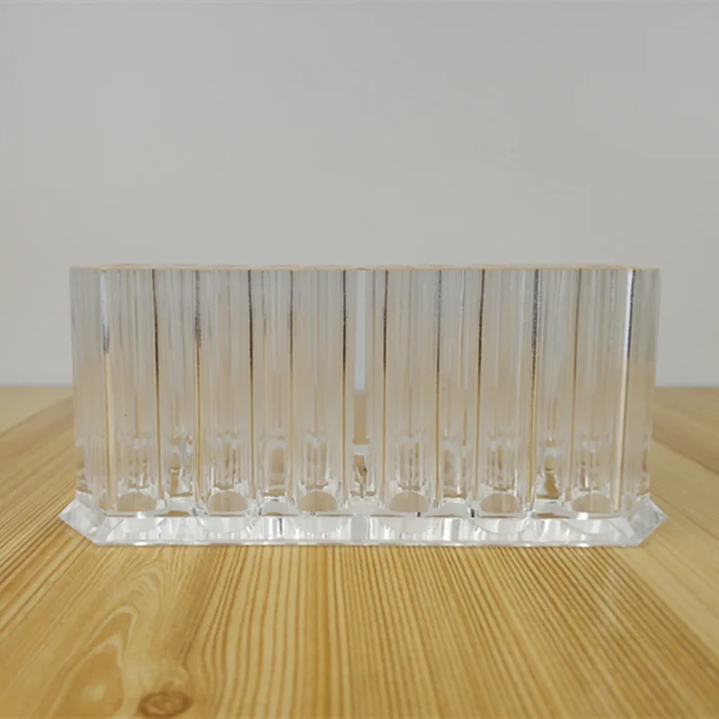 

26 Holes Acrylic Makeup Organizer for Cosmetic Pen Storage Box Stand Makeup Brush Holder Eyebrow Pencil Organizer for Girl/Lady