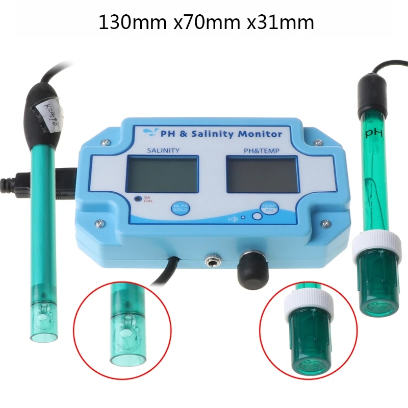 

Newest PH-2987 3 in 1 Multi-parameter PH/Salinity/Temperature Meter ,Water Quality Tester Analyzer Monitoring Equipment Tool
