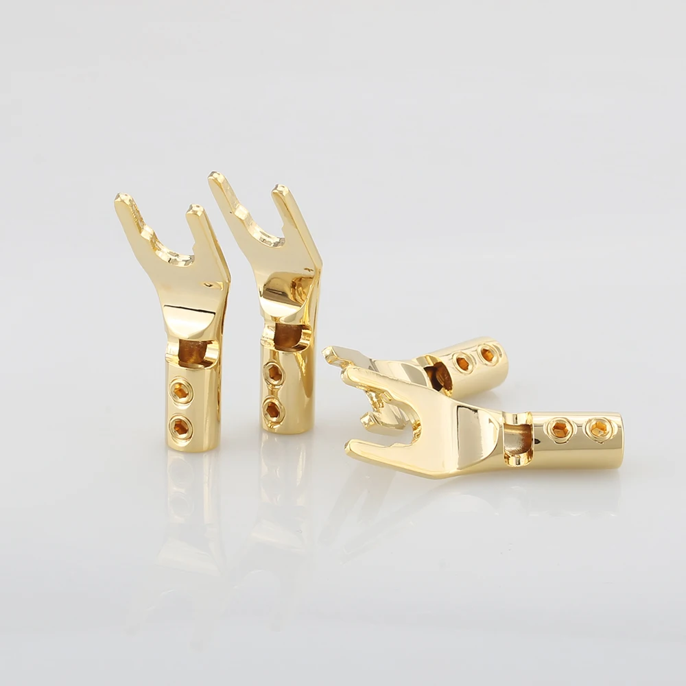 Высококачественная вилка Лопатка OEM из чистой красной меди с золотым покрытием