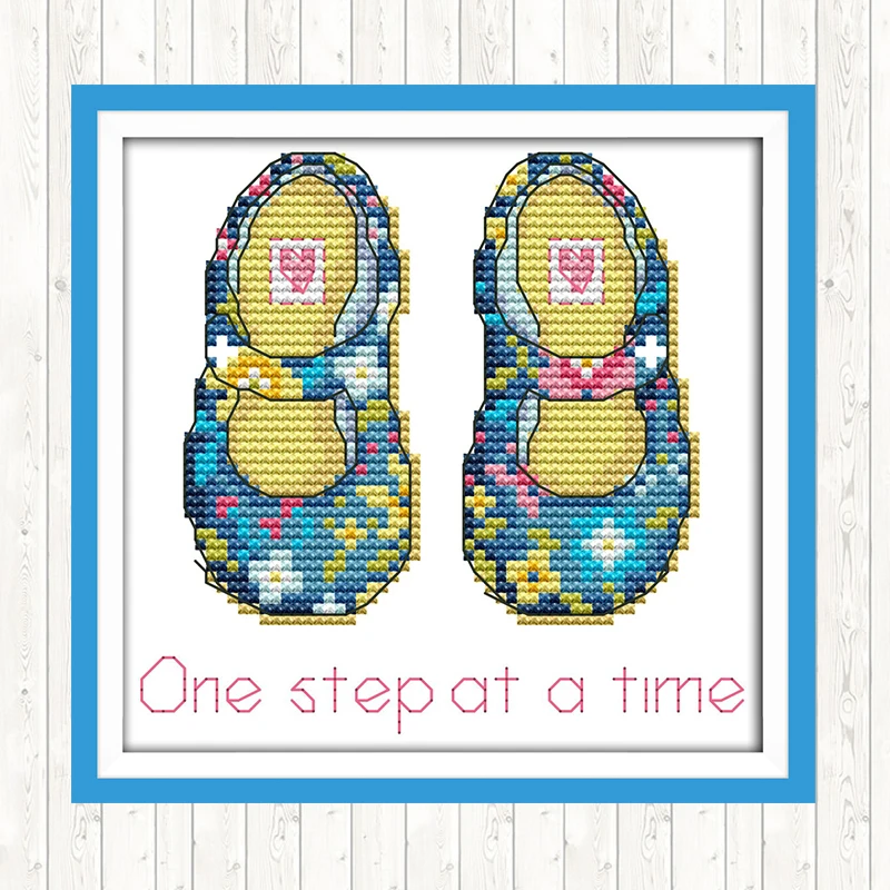 Детская обувь детские наборы для вышивки крестиком рукоделие домашний декор 14CT