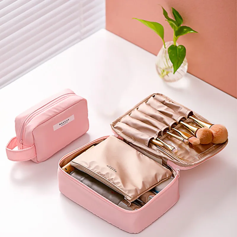 

Multifunction Lovely Portable Young Girl Travel Storage Box Wash Waterproof Cosmetic Bag