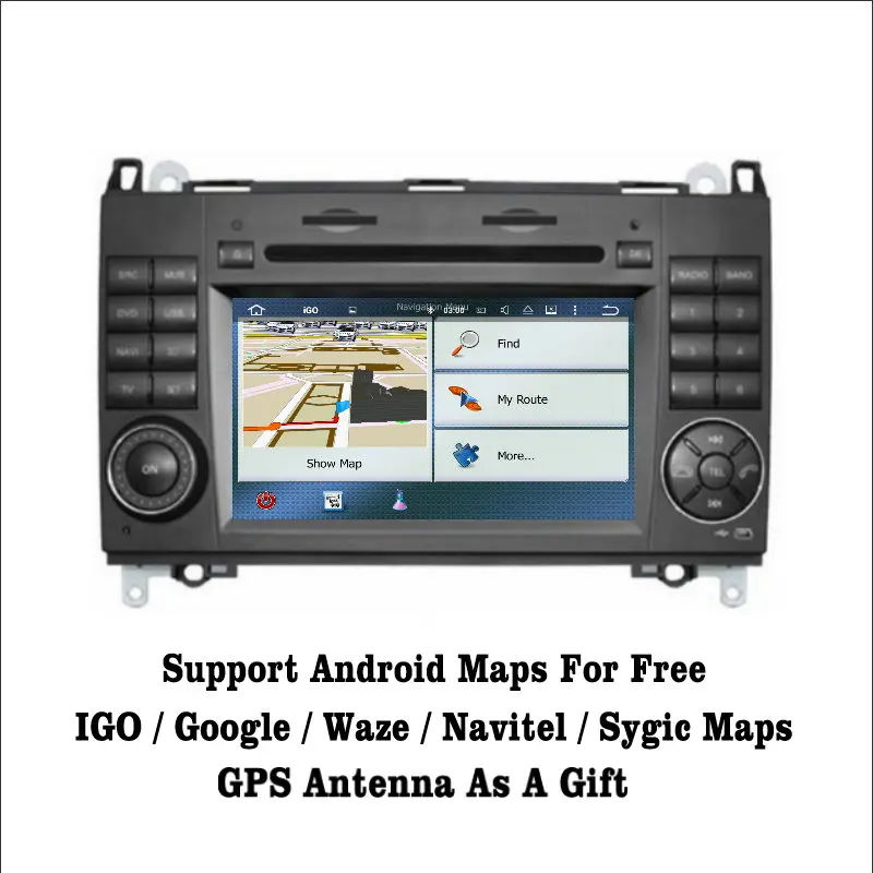 Liislee Android 7.1 2G RAM For Mercedes Benz B Class W245 Car Radio Audio Video Multimedia DVD Player WIFI GPS Navi Navigation | Автомобили