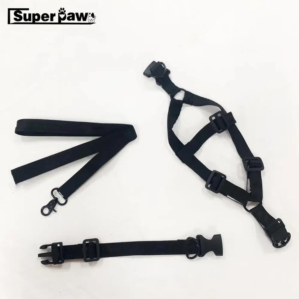 Модный регулируемый ошейник и поводок для маленьких средних больших собак