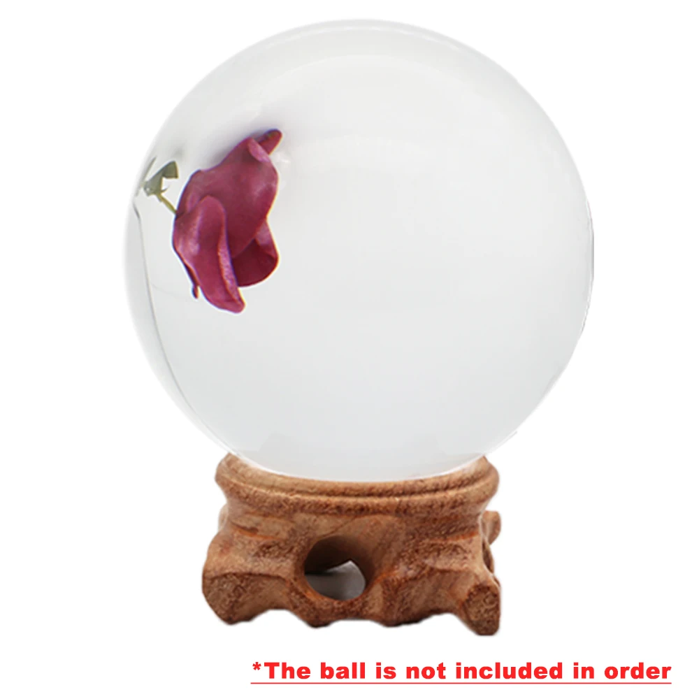 Деревянная витрина для хрустального стеклянного шара объектива с большим