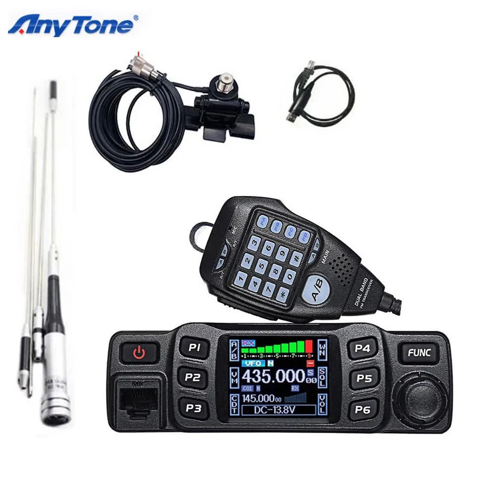 AnyTone AT-778UV Walkie Talkie 25W Dual Band Transceiver Amateur Ham Radio Walkie Talkie 10km  VHF 136-174 UHF 400-480MHz